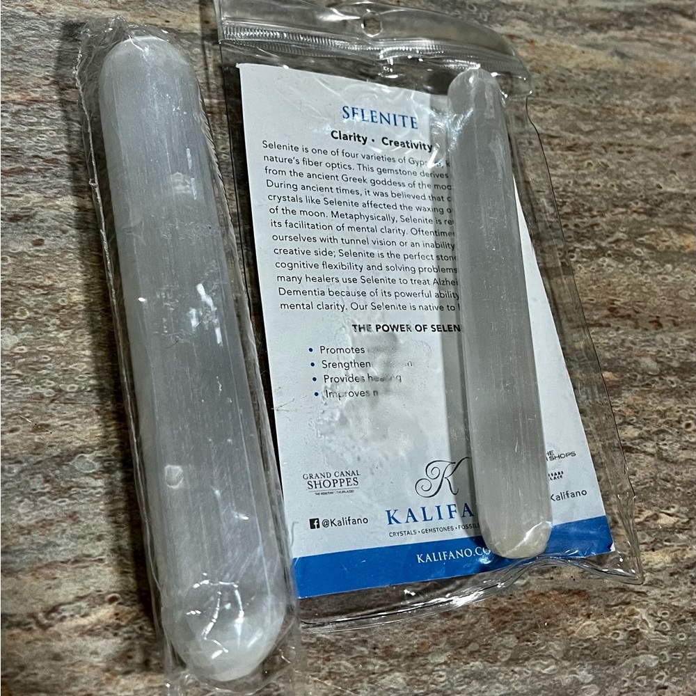 New Kalifano Selenite Crystal wands set from Morocco